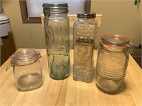 4 - glass kitchen containers