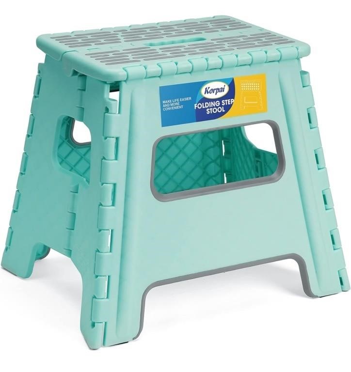 New,  Upgrade 13" Folding Step Stool for Adults