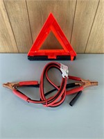 Jumper Cables & Warning Triangle