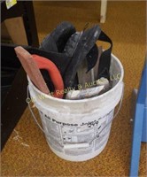 Bucket of Knee Pad & Cement Tools (#249)
