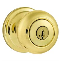 $25  Juno Polished Brass Entry Door Knob Featuring