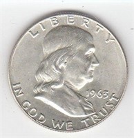 90% silver US Franklin Half Dollar