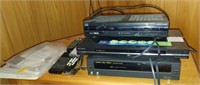 Assorted Electronics-VCR-DVD-Cable Box-Remotes