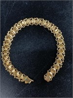 14kt Gold bracelet, 7" long 13.4g