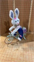Easter bunny, riding a bicycle decor