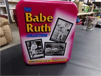 Babe Ruth tin and collector cards