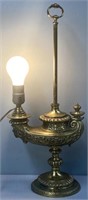 Cast Brass Aladdin Style Table Lamp