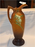 Roseville Tangerine Freesia Vase Pottery