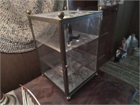 Glass display case.15" X 10" X 10"