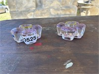 UNIQUE GLASS CANDLE HOLDERS