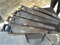 LOT OF ANTIQUE HAND SAWS