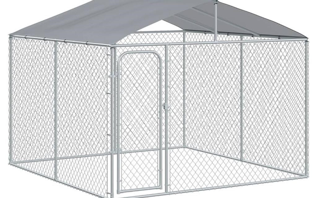 PawHut Large Dog Kennel Outside, Heavy Duty Dog