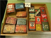 (16) Misc. Tobacco Advertising Tins Including
