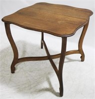 Vintage Stretcher Base Table - 28" x 31" x 31"