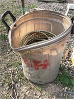 Trash Can With Hoses