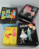 6pc Vtg Barbie Collector Cases