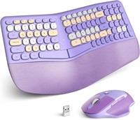 B3421  KNOWSQT Wireless Keyboard Lavender