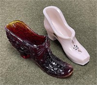 2 - Fenton Glass Slippers