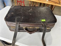 Old Suitcase w/ Brass Buckles