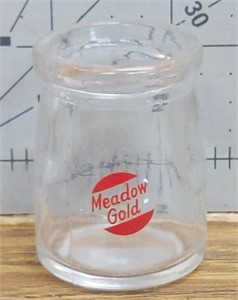 Meadow gold dairy tasting glass