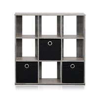 B859  Furinno 9-Cube Organizer, Bins