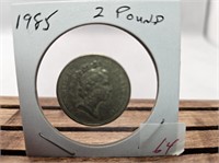 1-1985 ONE POUND COIN ELIZABETH II