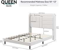 YITAHOME Queen Size Bed Frame,Upholstered Platform