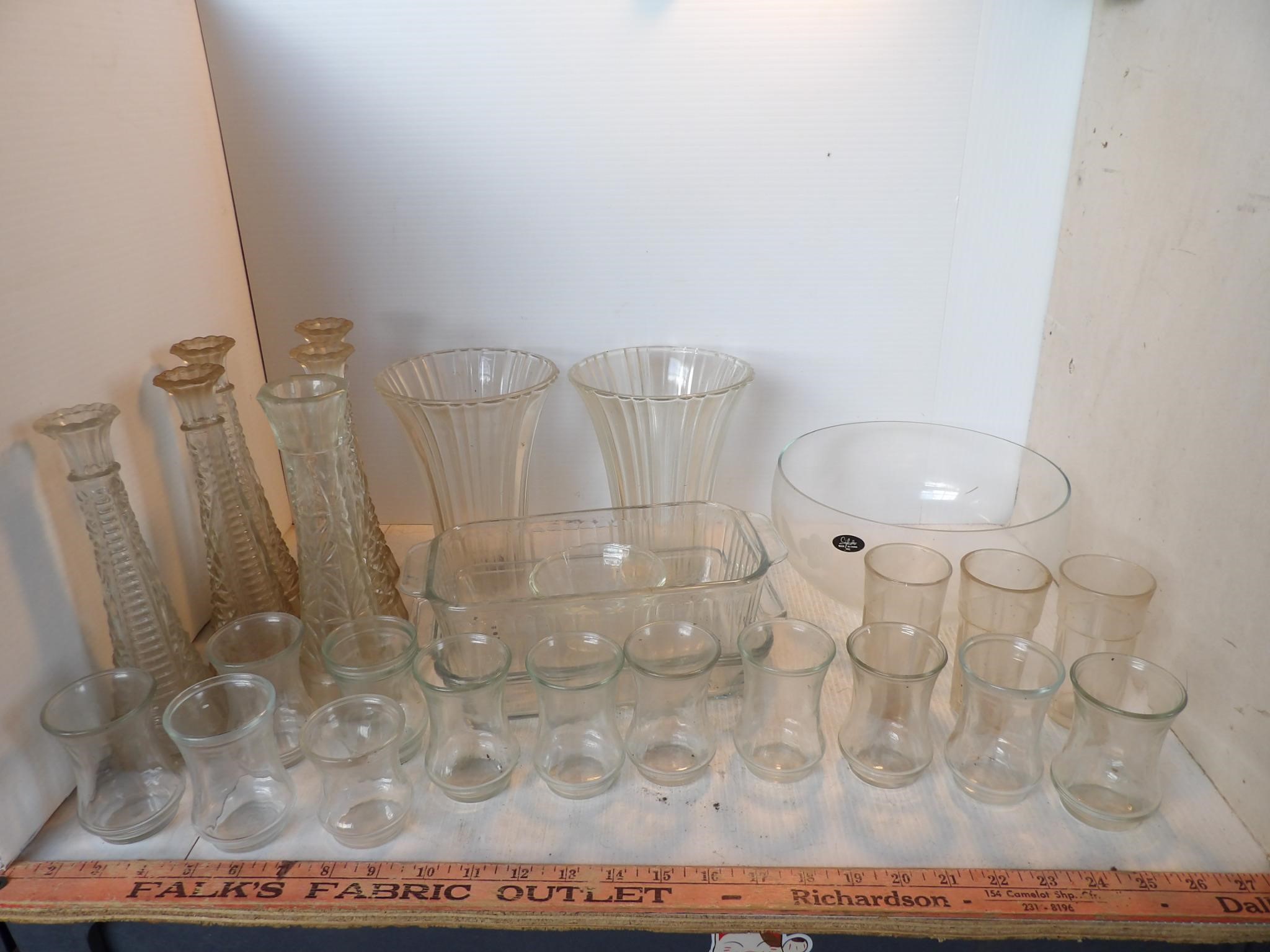 Assortment of Nice Clear Glassware