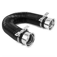 QWORK 3" Air Duct Hose, Extendable to 39-3/8",