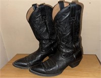 Arita Cowboy Boots, Black, 10.5D