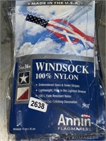 4 ANNIN US FLAG  WINDSOCKS RETAIL $200