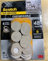 Scotch 48Pk 4 Size Floor Protector - Open