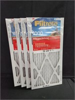 4- 12x24x1 3M filters