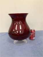 Red Vase   Approx. 12" Tall
