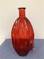 Large Red Vase   Approx. 23" Tall