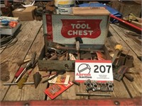 Metal "American Tool Chest" w/ Misc Tools & Items