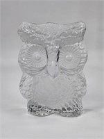 VINTAGE VIKING CLEAR GLASS OWL