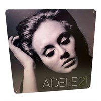 Adele 21 Album Cover Metal Print Tin Sign 12"x