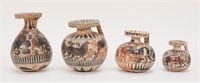 4 Greek Style Pottery Aryballos