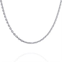Gold-pl. Italian Diamond Cut Cable Link Necklace