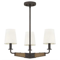 Ashley 3-Bulb Chandelier in Black x 2