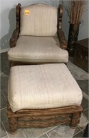 Vintage Chair and Foot Stool