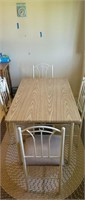 Metal Kitchen Table w/ 4 Chairs