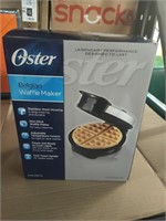 Oster Belgian Waffle Maker, 8", Stainless Steel