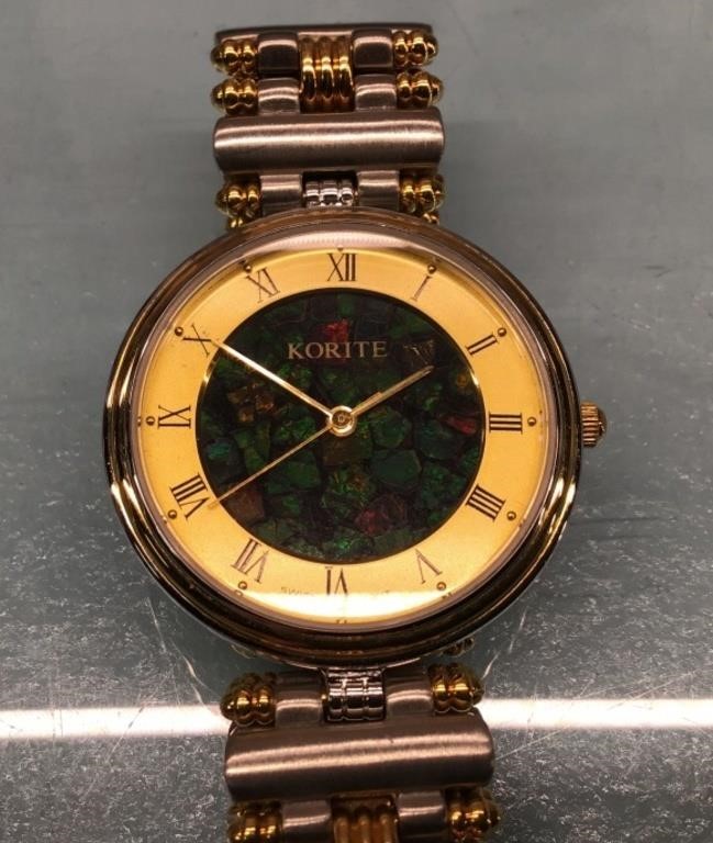 Ammolite by Korite wrist watch - runs