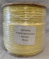 New roll of 630' X 3/8'' rope.