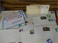 35 Unused USPS Pre-stamped Envelopes & Post Cards