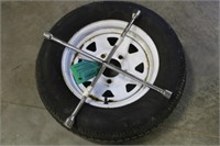 13" Trailer Rim, Speed Wrench