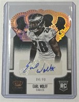 2013 Crown Royale RC Auto #137 Earl Wolff /99!