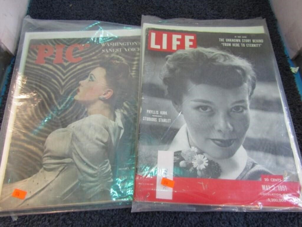 1944 PIC & 1951 LIFE MAGAZINES